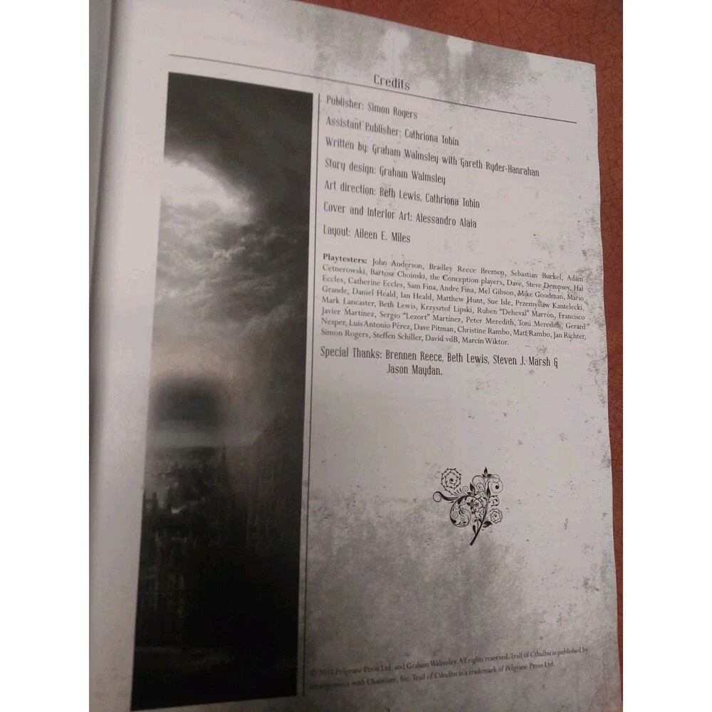Limited Edition Pelgrane Trail Of Cthulhu : Apocalypse Leather One Of 100